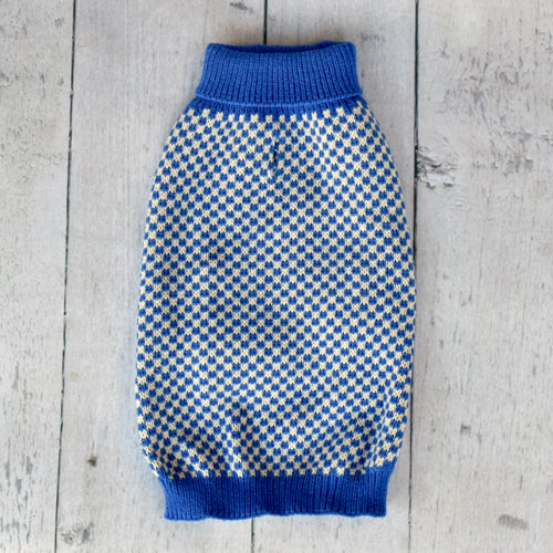 Cobalt Checkers Sweater