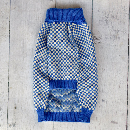Cobalt Checkers Sweater