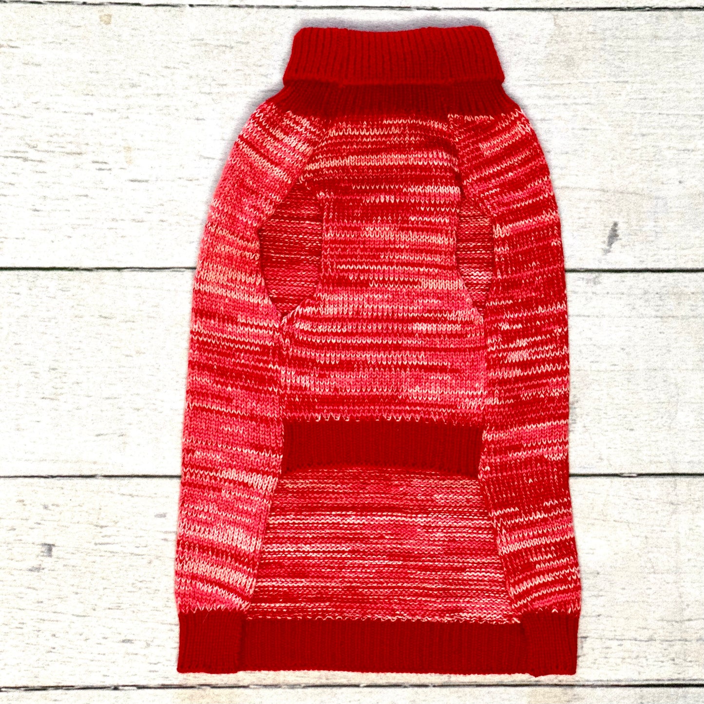 Red Twist-Dye Sweater