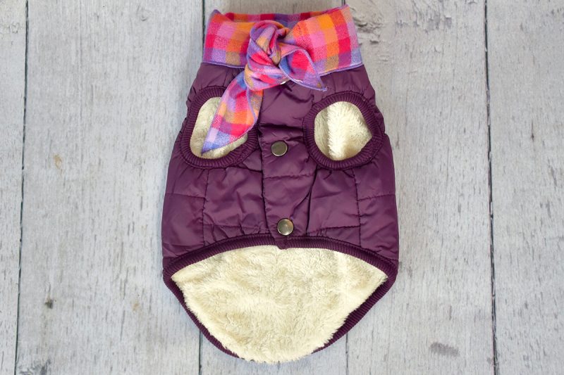 Lupine Plum Bandana Puffer Jacket