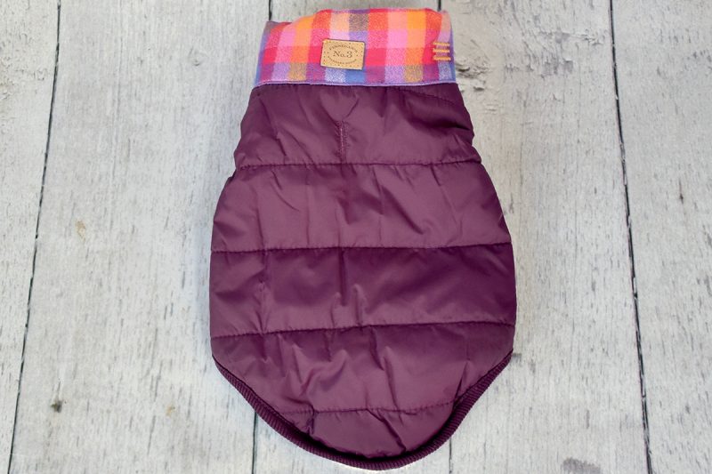 Lupine Plum Bandana Puffer Jacket