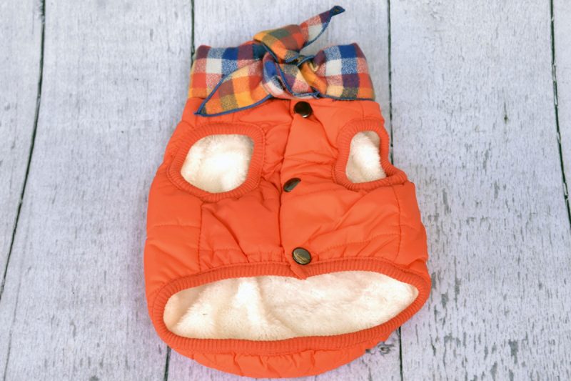Orange Baxter Bandana Puffer Jacket