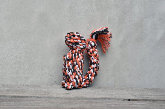 Striped Squirrel Rope Toy