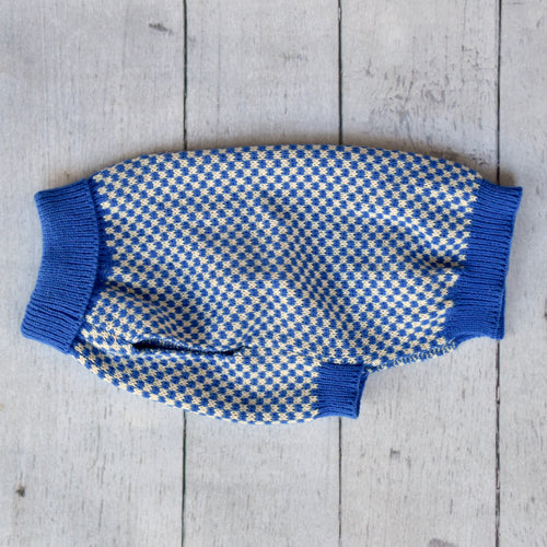 Cobalt Checkers Sweater