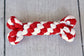 Candy Cane Dog Bone Rope Toy