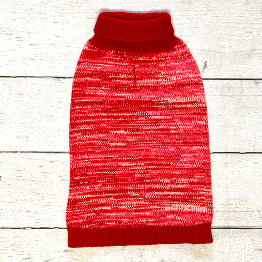 Red Twist-Dye Sweater