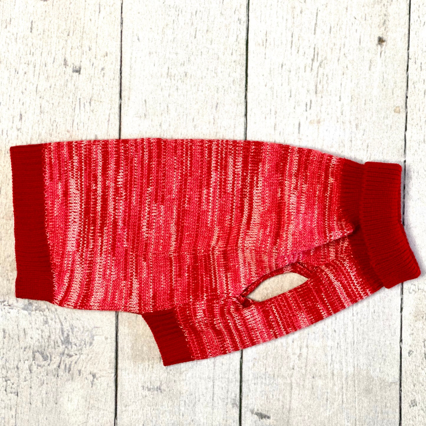 Red Twist-Dye Sweater