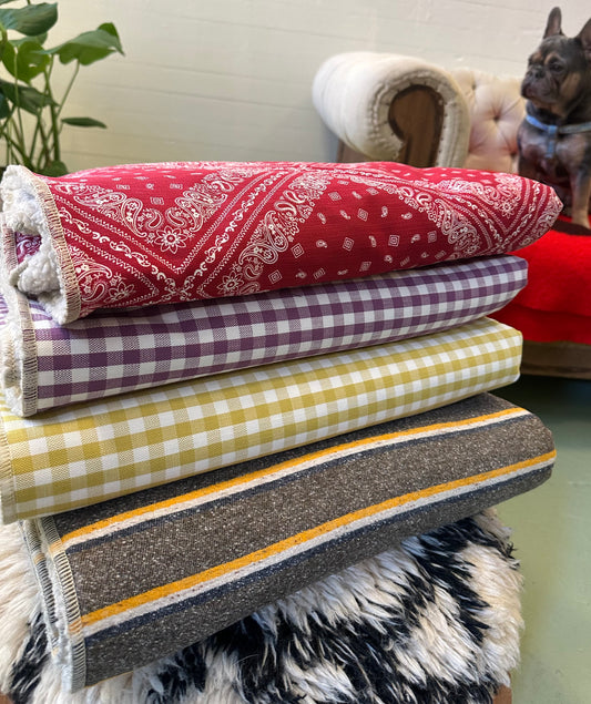 Red Bandana Blanket Bed