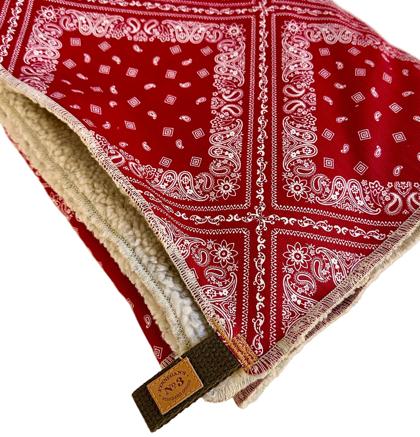 Red Bandana Blanket Bed