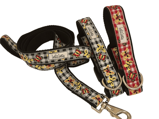 Butterflies in Gingham Collars & Leads