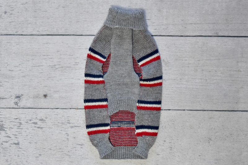 Heather Grey Stripe Sweater